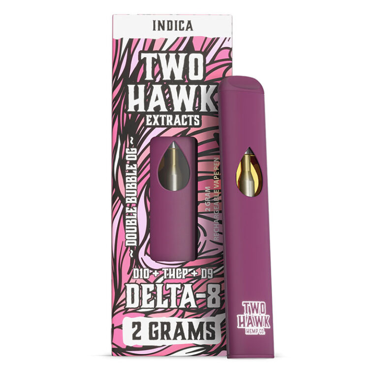 Delta 8 THC Vape Pen With D10 + THC-P – Double Bubble Og