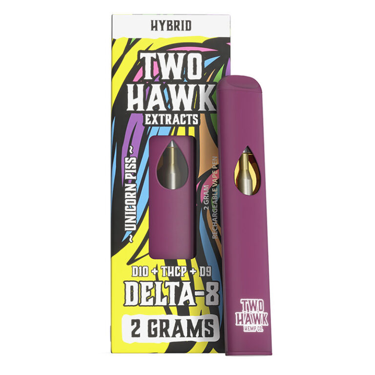 Delta 8 THC Vape Pen With D10 + THC-P – Unicorn Piss- Hybrid 2G