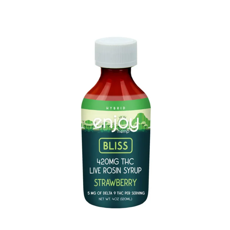 Delta 9 THC Syrup – Bliss Strawberry